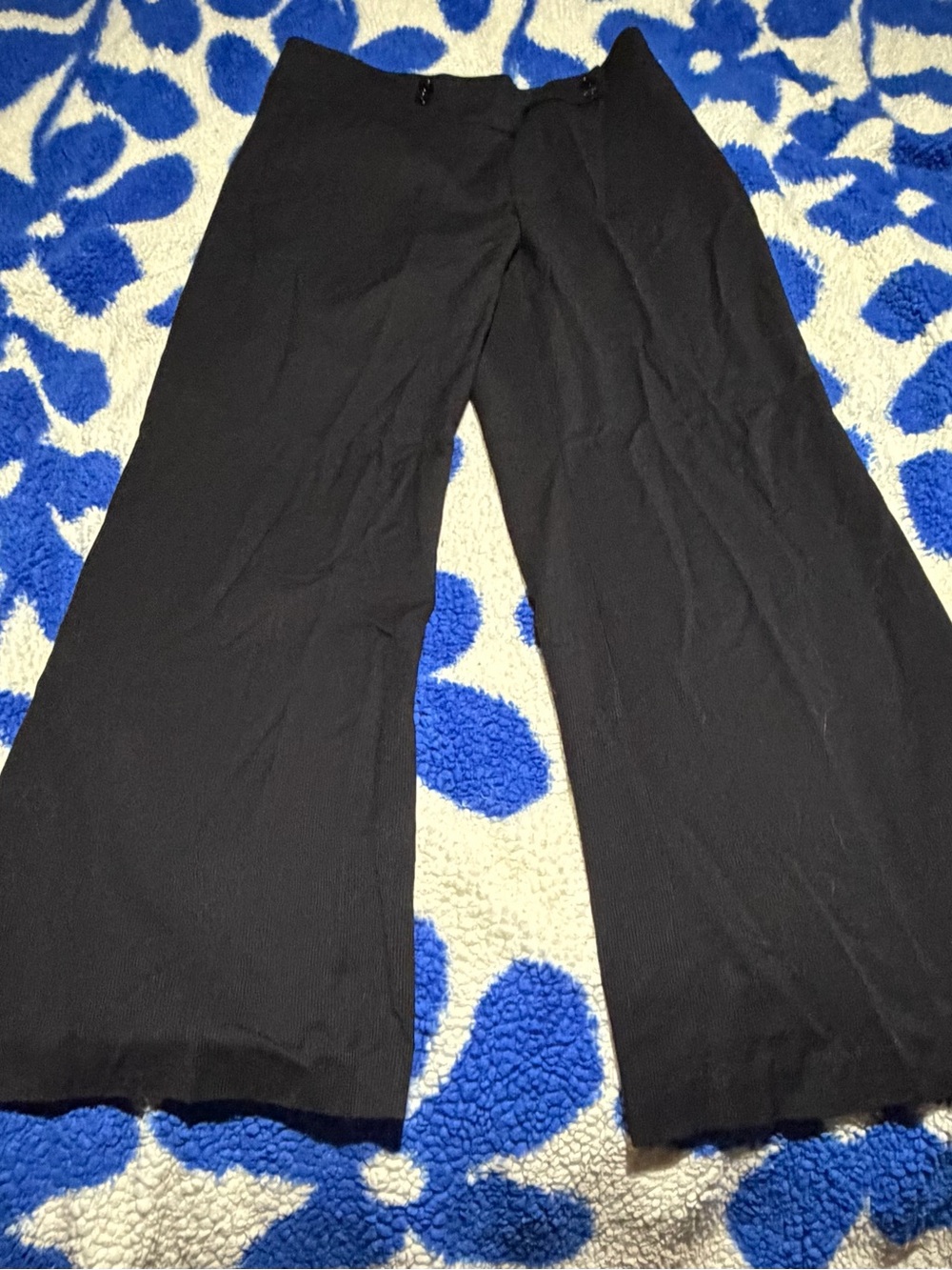 H&M Women's Black Wide-Leg Dress Pants